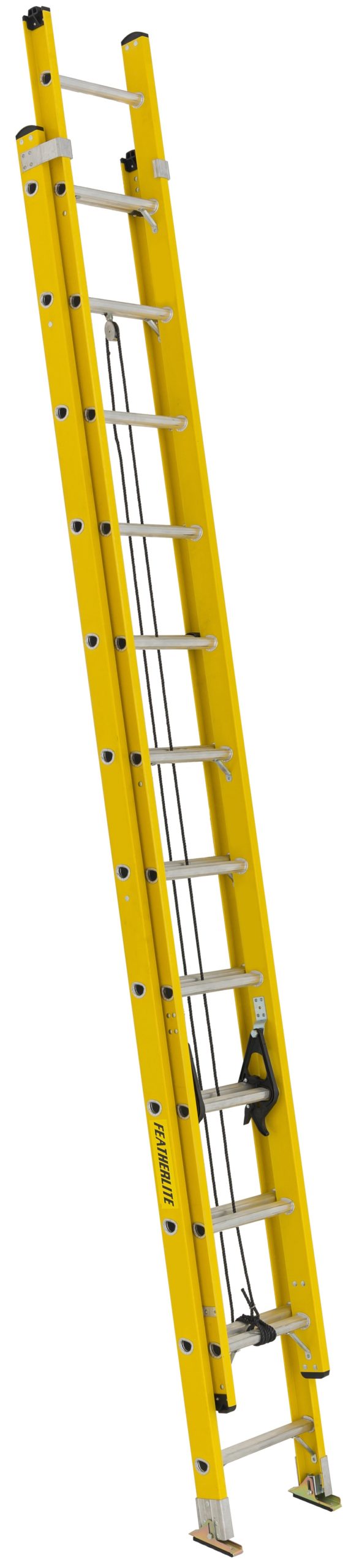 Featherlite 24ft Extra-Heavy Duty Fiberglass Extension Ladder