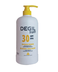 Degil Sun (Croc Bloc) Sunscreen SPF 30 with Pump, 1L Bottle