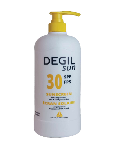 Degil Sun (Croc Bloc) Sunscreen SPF 30 with Pump, 1L Bottle