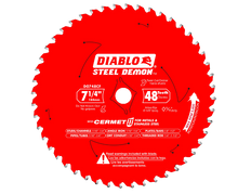 Load image into Gallery viewer, Diablo 7-1/4 IN. X 48 TOOTH STEEL DEMON CERMET II SAW BLADE
