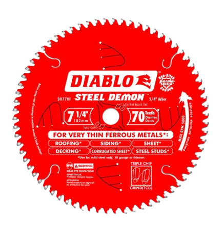 DIABLO STEEL DEMON 7-1/4 70T BLADE 5/8