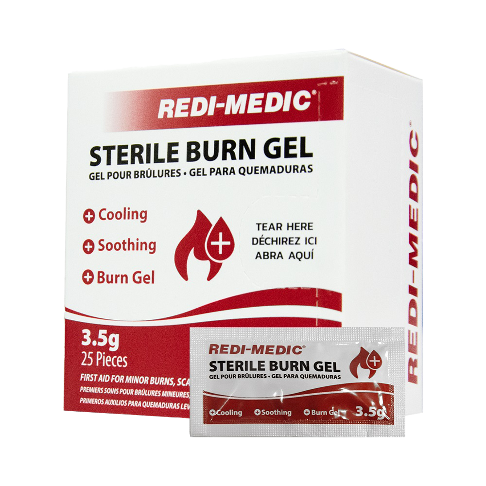 Redi-Medic Burn Gel 1/8oz Packet, 25/Box