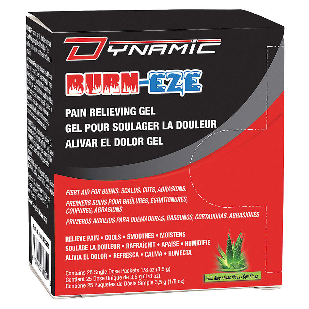 Dynamic Burn-Eze Pain Relieving Gel, 25 Packets/Box