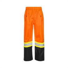 Load image into Gallery viewer, WASIP Hi-Vis Waterproof Rain Pants, Orange &amp; Black
