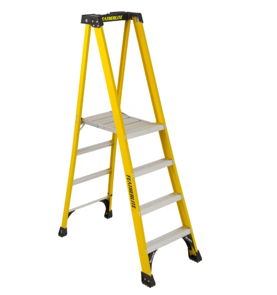 Featherlite Heavy Duty Fiberglass Platform Ladder 4FT