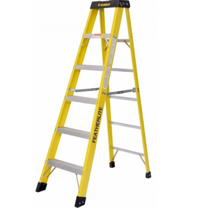 Featherlite 7' Extra-Heavy Duty Fiberglass Step Ladder