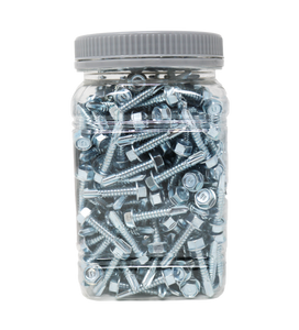 UCAN U-DRILLS® 14-14 x 1" Hex Washer Head Zinc Plated, 300/Jar