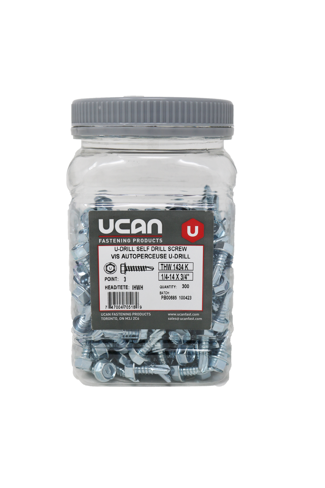 UCAN U-DRILLS® 1/4-14 x 3/4