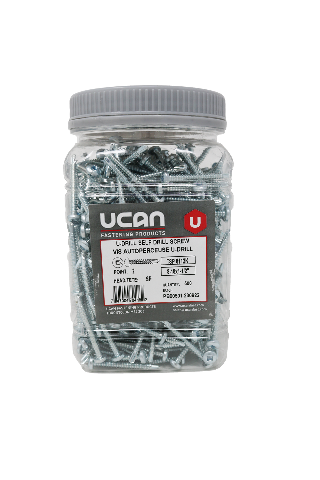 UCAN U-DRILLS® 8-18 x 1-1/2