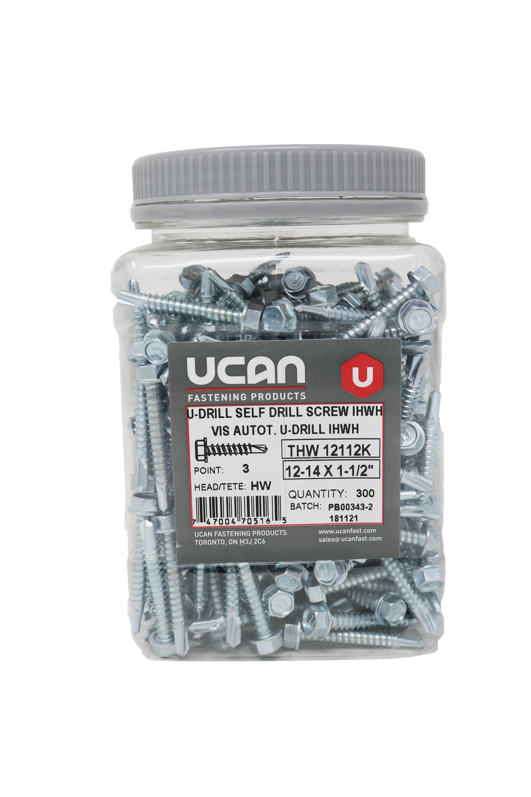 UCAN U-DRILLS® 12-14 x 1/2