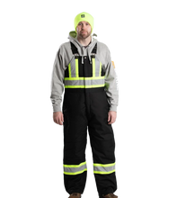 Load image into Gallery viewer, Berne CSA Safety Striped Insulated Bib Overall

