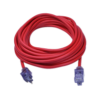 Load image into Gallery viewer, Prime Red Neon Flex High Visibility Outdoor Extension Cord

