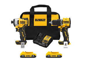 Dewalt 20VOLT Max Atomic 2 Piece Kit - Drill/Driver And Impact Kit