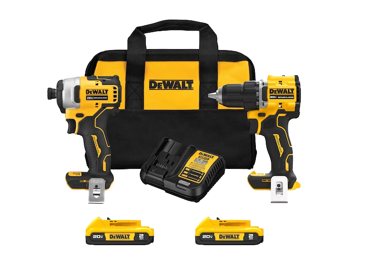 Dewalt 20VOLT Max Atomic 2 Piece Kit - Drill/Driver And Impact Kit