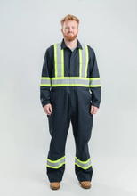 Load image into Gallery viewer, Berne Safety Striped Gasket Unline Coverall
