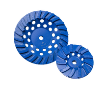 Load image into Gallery viewer, Diamond Products Star Blue Spiral Turbo Cup Grinder Wheels
