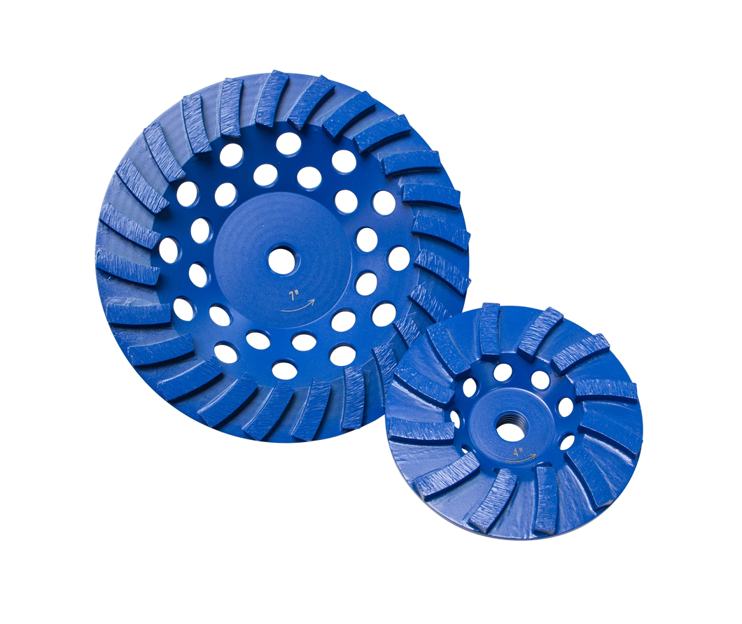 Diamond Products Star Blue Spiral Turbo Cup Grinder Wheels