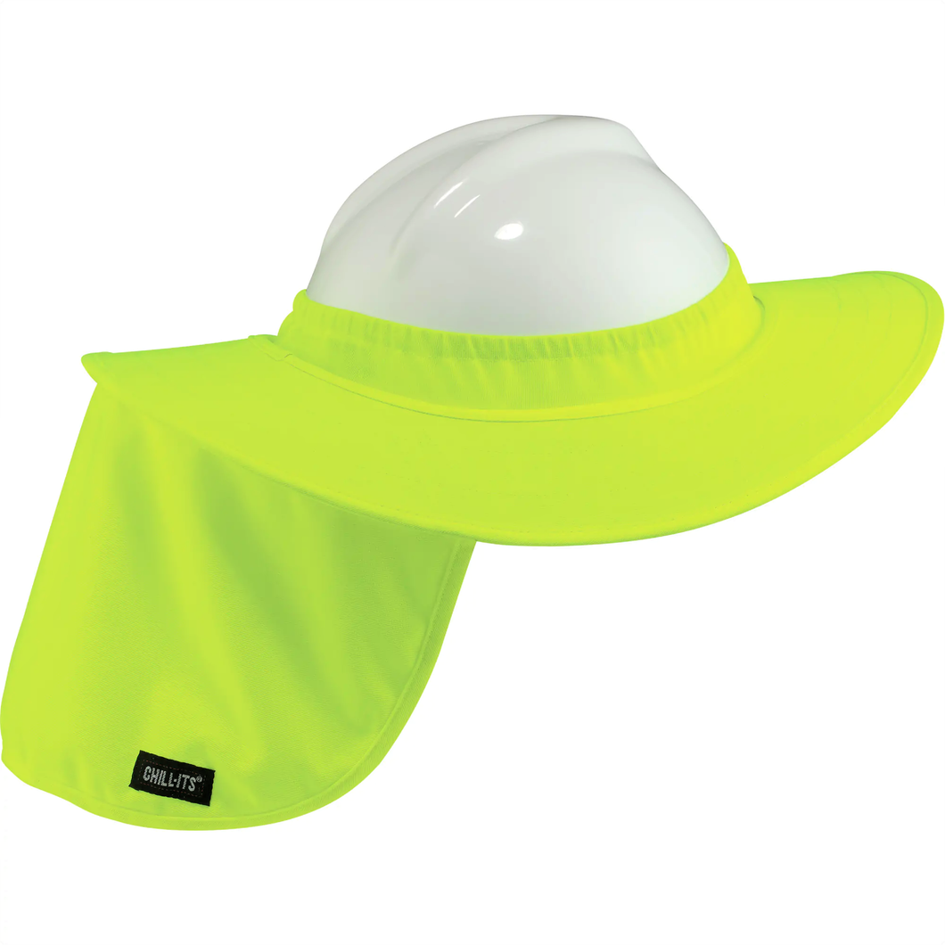 ERGODYNE Chill-Its® Full Brim Sun Protection for Hard Hat with Neck Shade
