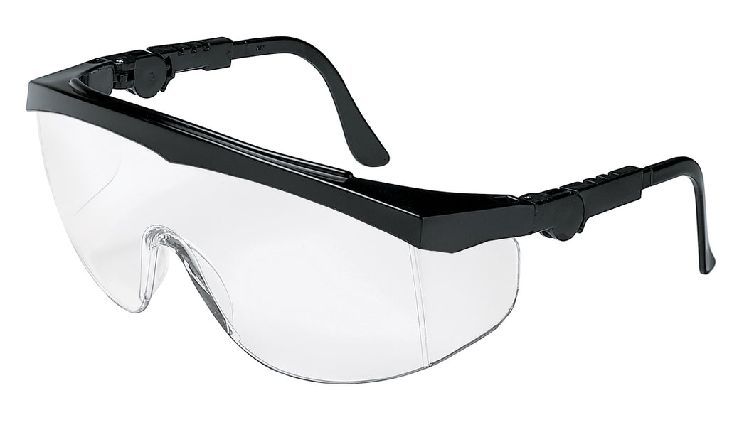 Tomahawk Black Frame Clear Lens Safety Glasses