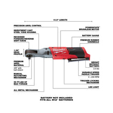 Load image into Gallery viewer, Milwaukee® M12 FUEL™ 3/8&quot; Ratchet Bare Tool
