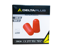 Load image into Gallery viewer, Delta Plus Deplug Disposable Tapered Fit Earplugs, 200/Box

