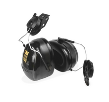 Load image into Gallery viewer, 3M PELTOR™ Optime 101 Cap-Mount Earmuffs NRR 24, Black and Green
