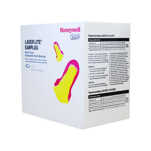 Honeywell Howard Leight Laser Lite® Multi-Colour Corded Disposable Earplugs - 100/Box