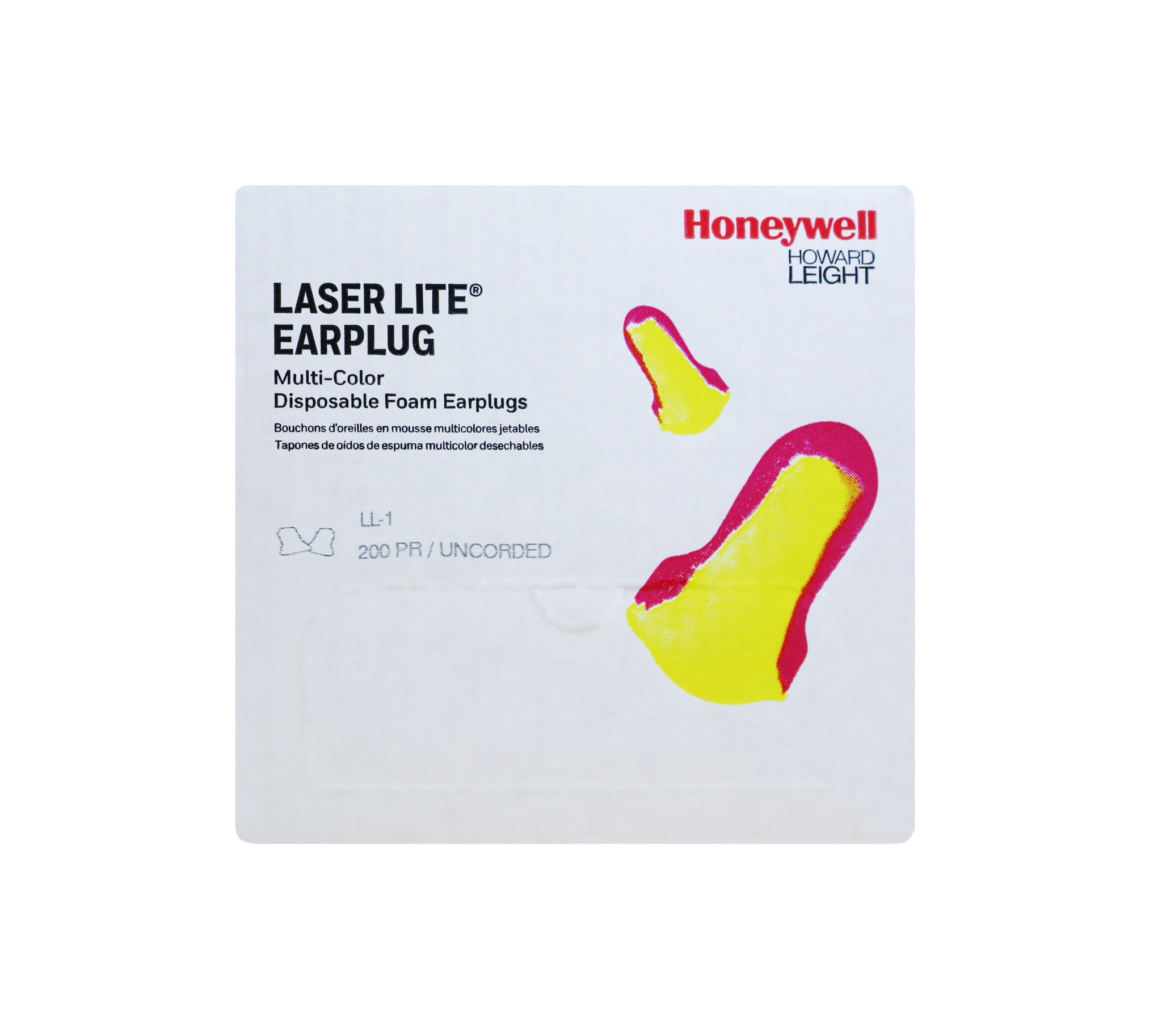 Honeywell Howard Leight Laser Lite® Uncorded Earplugs Multi-Colour, 20 –  Great Lakes Supply