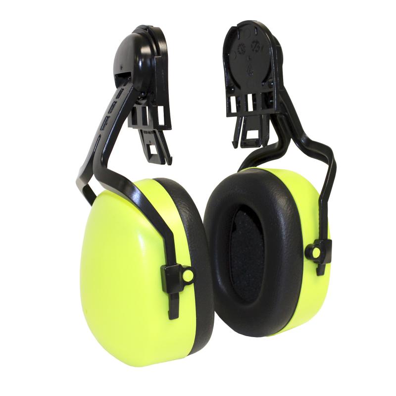 Degil Pulse Capmount Hearing Protection NRR 27 Earmuffs, Lime Green