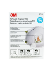 Load image into Gallery viewer, 3M Particulate Respirator N95 Face Mask with Valve, 10 Masks/Box
