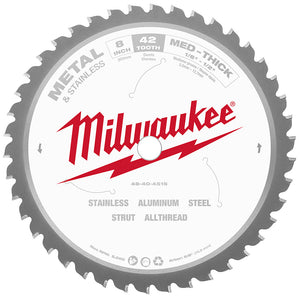 Milwaukee® Circular Saw Metal Cutting Blade 8" 42T