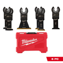Load image into Gallery viewer, Milwaukee® OPEN-LOK™ 6-Piece Oscillating Multi-Tool Blade Kit
