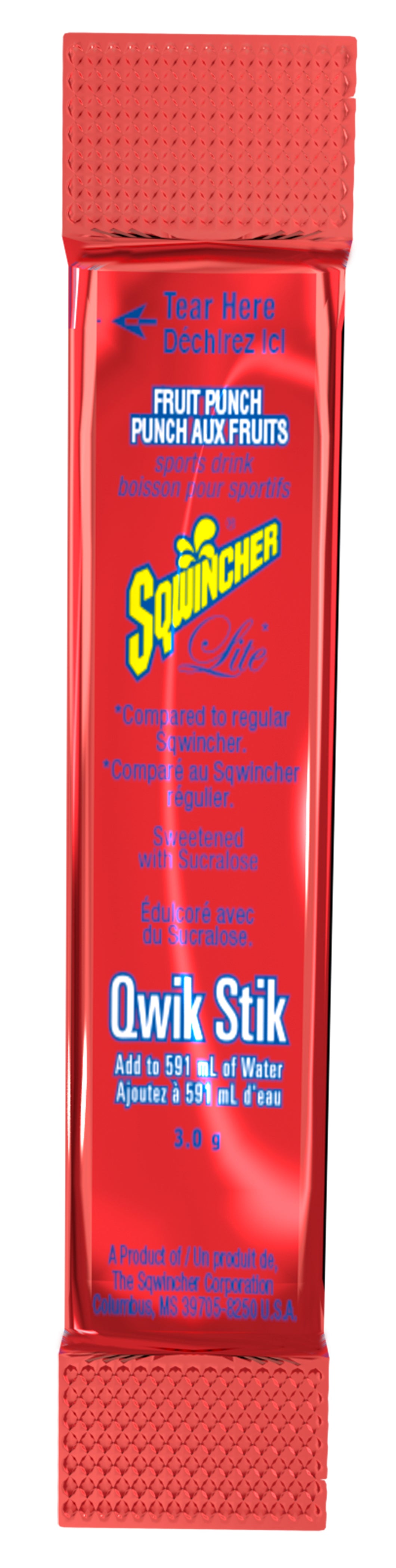 Sqwincher® Lite Qwik Stiks Sports Drink Packets, 50/Bag