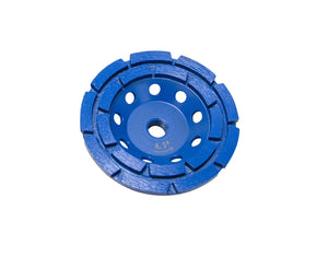 Diamond Products 4-1/2" Star Blue Segmented Double Row-D5B Cup Grinder Wheel