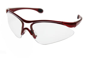Delta Plus Burgundy Frame Safety Glasses
