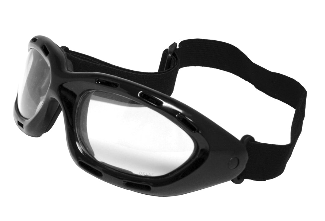 Delta Plus Black Frame Clear Anti-Fog Lens Safety Glasses