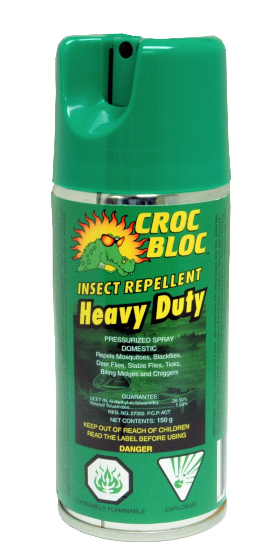 Croc Bloc Heavy Duty 28% DEET Insect Repellent Spray, 150 g