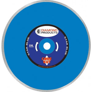 Diamond Products 5" Star Blue Continuous Rim Dry Tile Diamond Cutting Blade