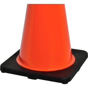 IDI 28" Traffic Cone with 7lb Black Base, Non-Reflective