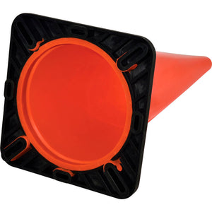 IDI 28" Traffic Cone with 7lb Black Base, Non-Reflective