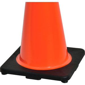 IDI 18" Traffic Cone with 3lb Black Base, Non-Reflective
