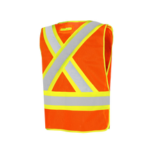 Load image into Gallery viewer, WASIP Universal 5 Point Tearaway Mesh Safety Vest with 5 Pockets, Orange
