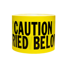 Load image into Gallery viewer, INCOM Barricade Tape, Yellow &quot;CAUTION ELECTRICAL LINE BURIED BELOW&quot; 6&quot; x 1000&#39;
