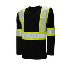 Load image into Gallery viewer, WASIP Long Sleeve Polyester Safety Shirt, Black
