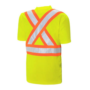 WASIP Short Sleeve Polyester Safety Shirt, Green