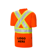 Load image into Gallery viewer, Custom Screen Print on WASIP Short Sleeve Polyester Traffic Shirts
