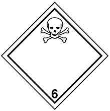 Load image into Gallery viewer, Accuform DOT Hazard Class 6 Adhesive Placards, Toxic Substances
