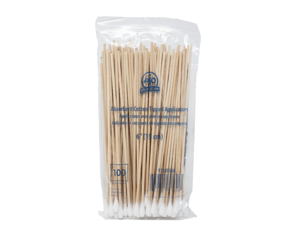 WASIP Absorbent Cotton Tipped Applicators 6
