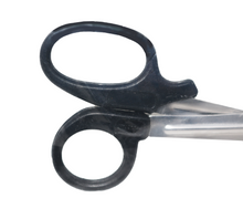 Load image into Gallery viewer, WASIP Black Handle Universal Paramedic Scissors 15cm
