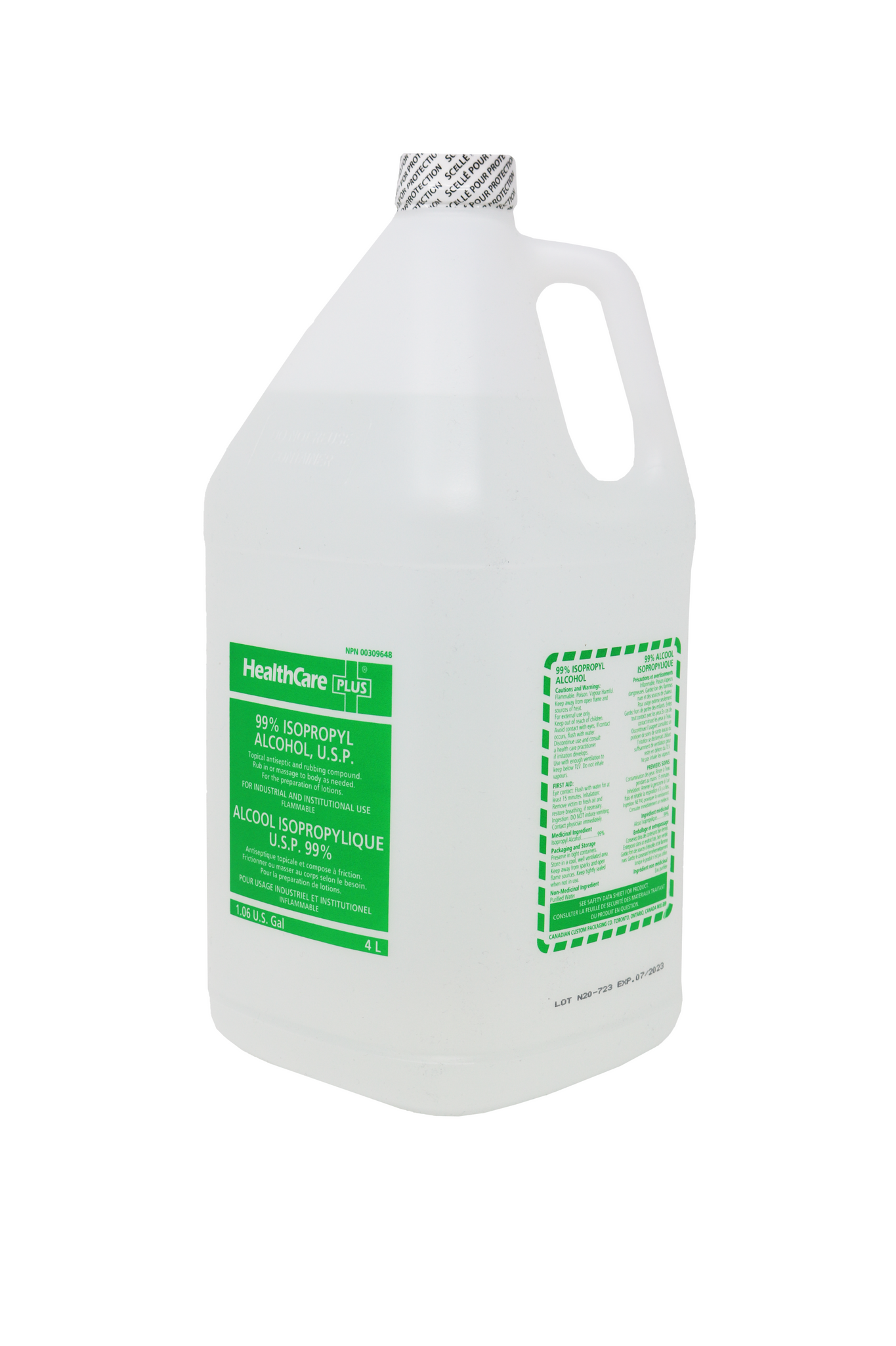 Isopropyl alcohol 99% 4L - Orleans Janitorial Supplies